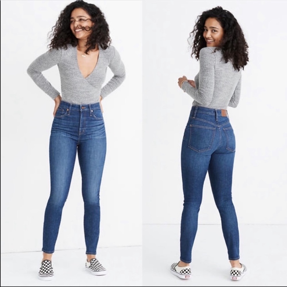 Madewell Curvy High-Rise Skinny Jeans in Moreaux Wash